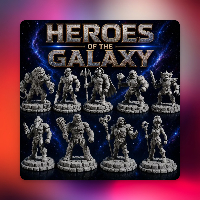 مجموعه فایل STL سه‌بعدی Masters of the Universe