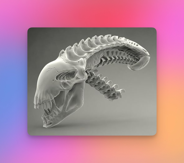 فایل STL سه‌بعدی CGTRADER - Alien Skull