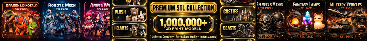 3D Ultimate STL Mega Pack: بیش از ۶۰۰٬۰۰۰ طرح آماده پرینت در دستان شما