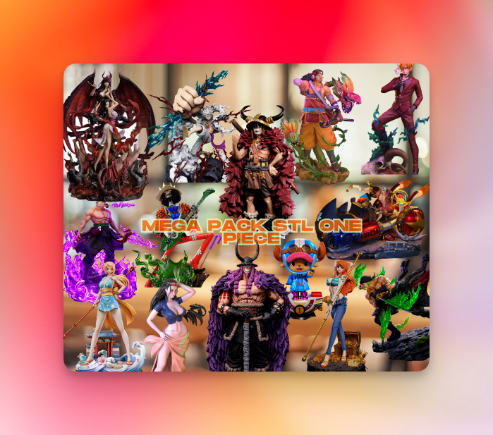 مجموعه فایل STL سه‌بعدی وان پیس One Piece