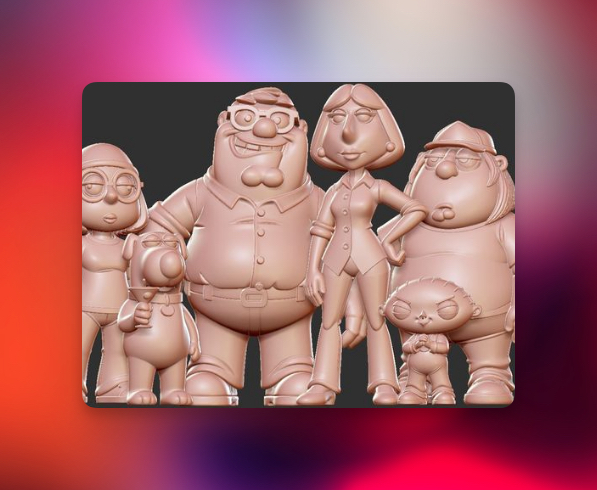 فایل STL سه‌بعدی Family Guy