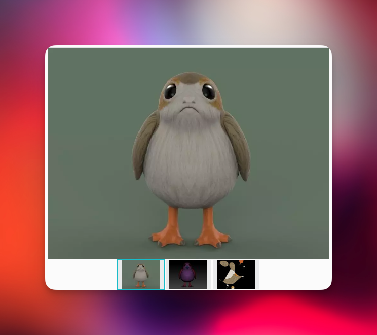 فایل STL سه‌بعدی CGTRADER - Porg - CG