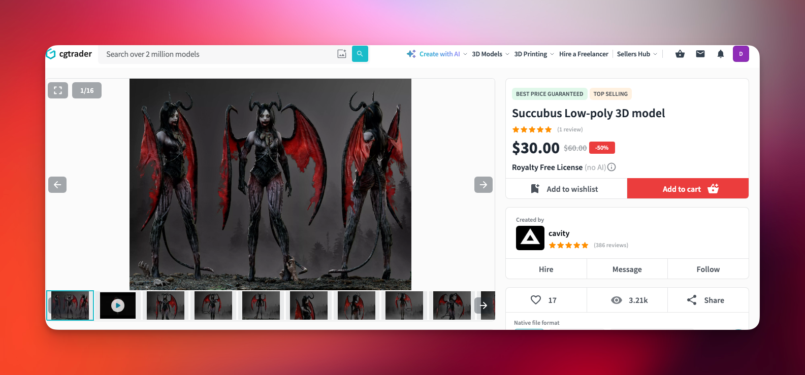 فایل STL سه‌بعدی CGTRADER - succubus+(repaired)+(repaired)