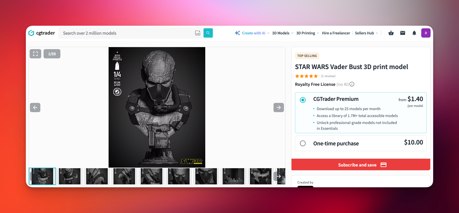 فایل STL سه‌بعدی cgtrader_133_vader-bust
