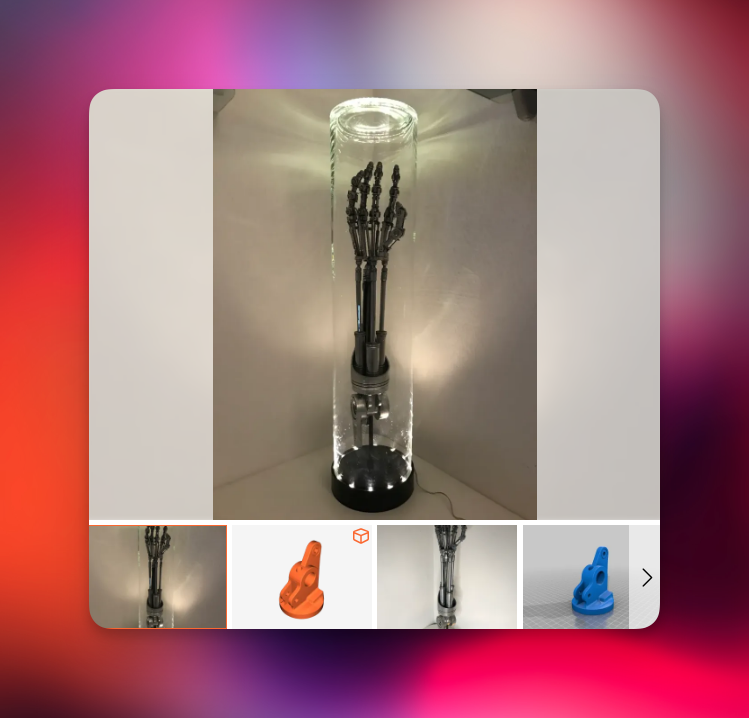 فایل STL سه‌بعدی Terminator ARM
