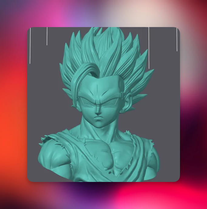 فایل STL سه‌بعدی Vegeta (Dragon Ball)
