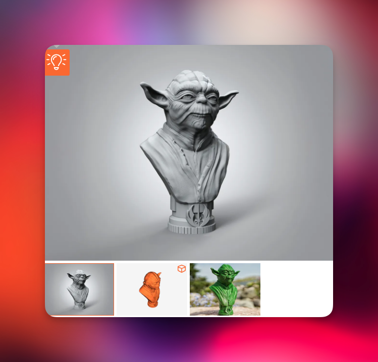 فایل STL سه‌بعدی yoda10