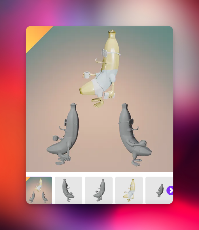 فایل STL سه‌بعدی BananaFull