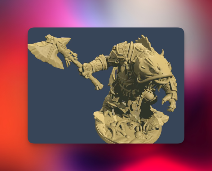 فایل STL سه‌بعدی barbarian_fixed