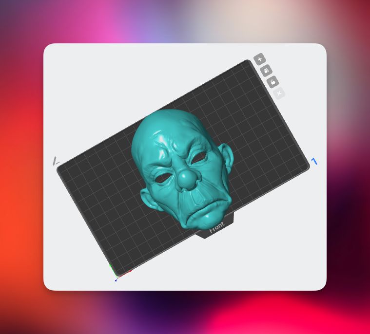 فایل STL سه‌بعدی Clown_mask