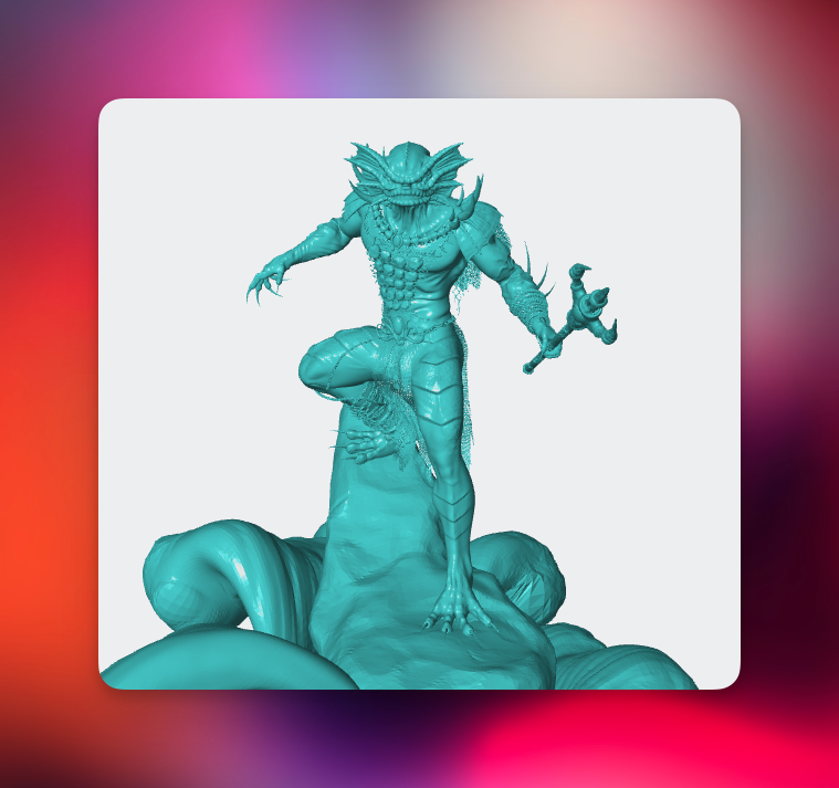فایل STL سه‌بعدی merman
