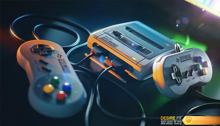 SuperNintendo_Mini_3D_Model