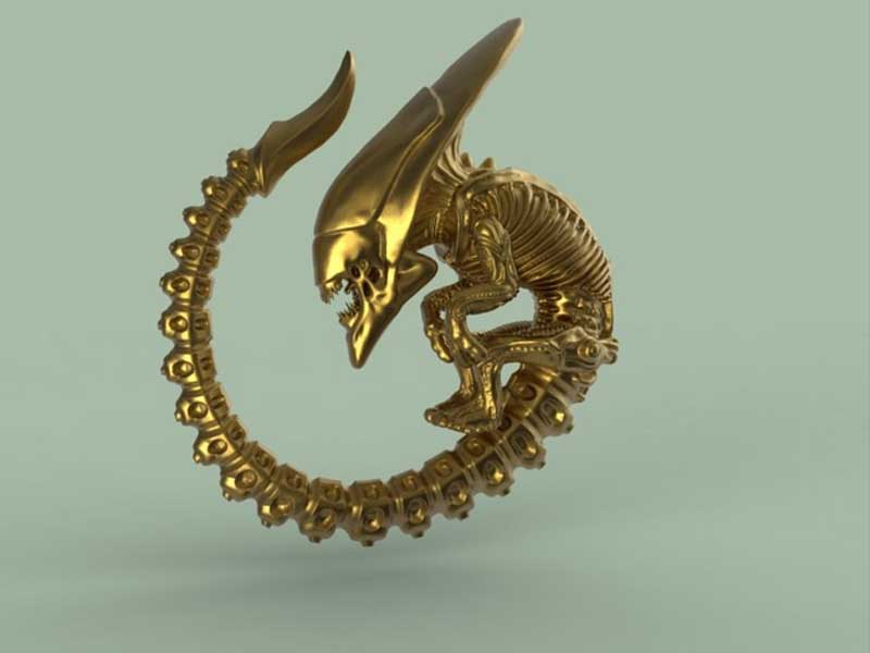 CGTRADER alien pendom