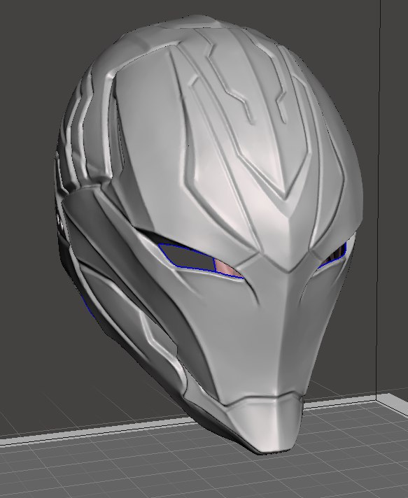 Dark Armor Helmet Isolated