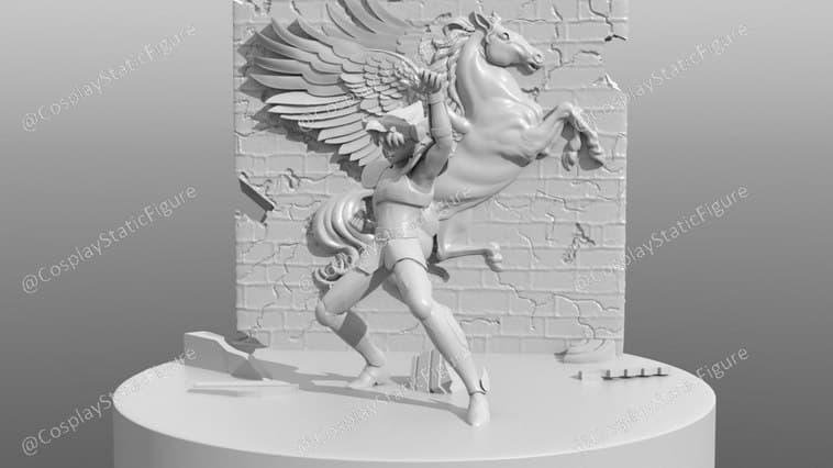 Pegasus Ryu_Sainy Seiya_CGtrader