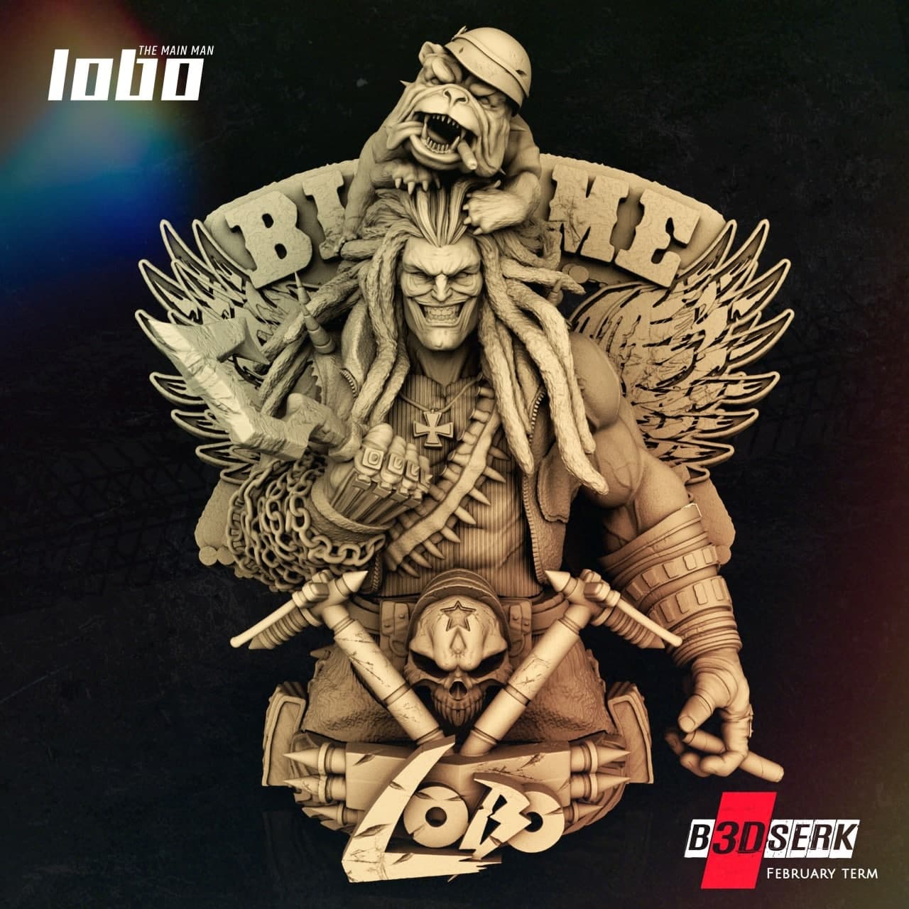 B3DSERK Lobo - Bust STL