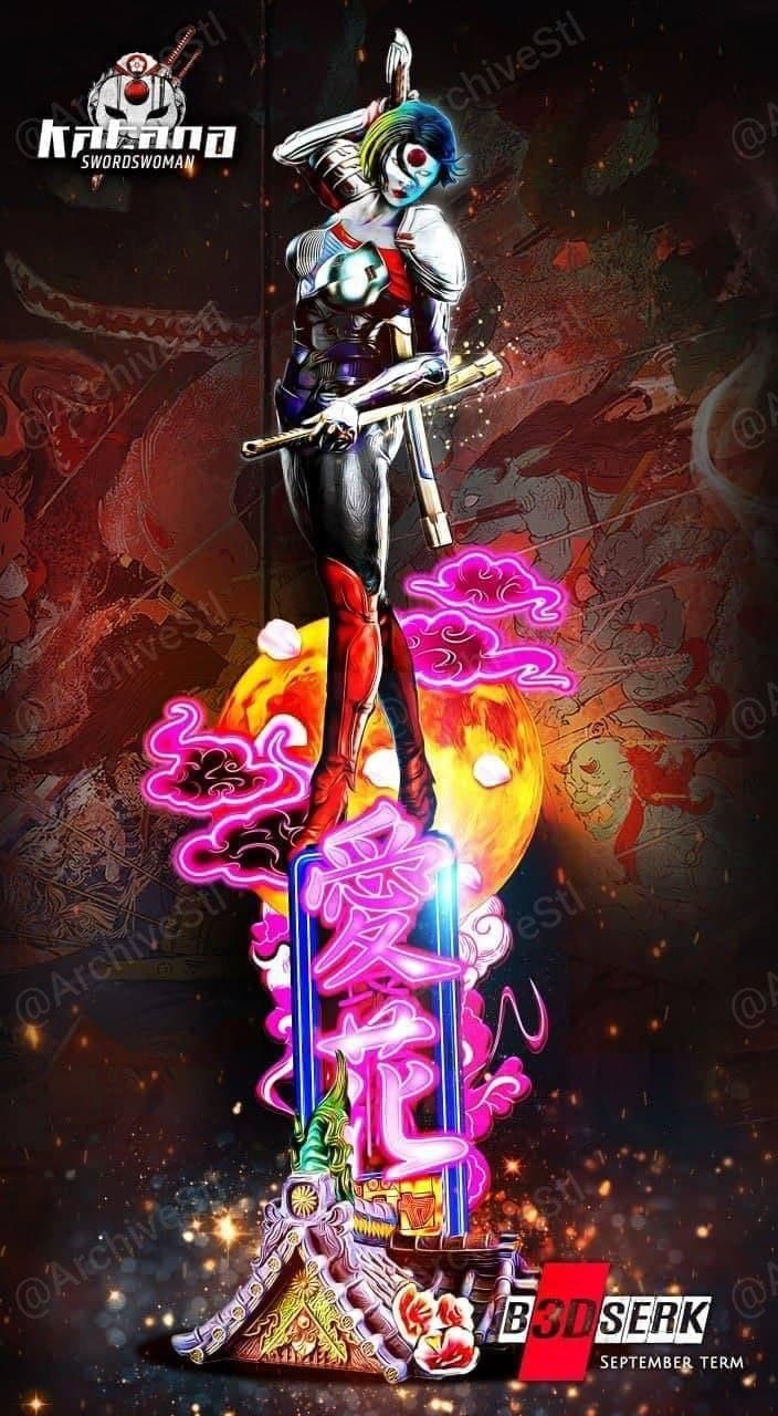 B3DSERK - Katana Sculpture 480mm Un - Supported