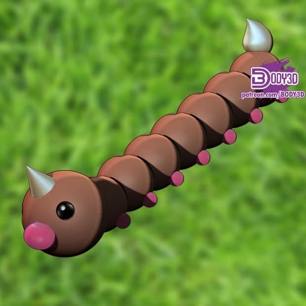 Articulated Weedle - BODY3D
