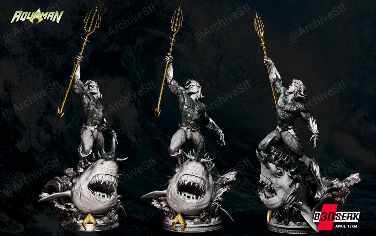 B3DSERK - Aquaman Statue 470mm