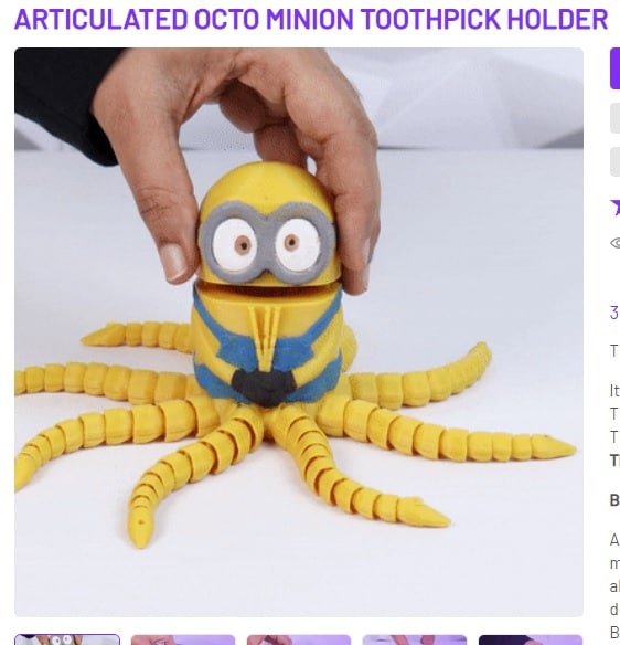 articulated octo minion