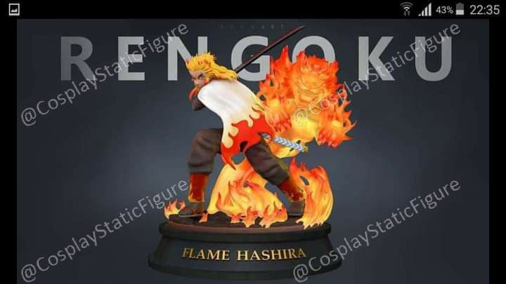 Demon Slayer - Kyojuro Rengoku 3D print model 2